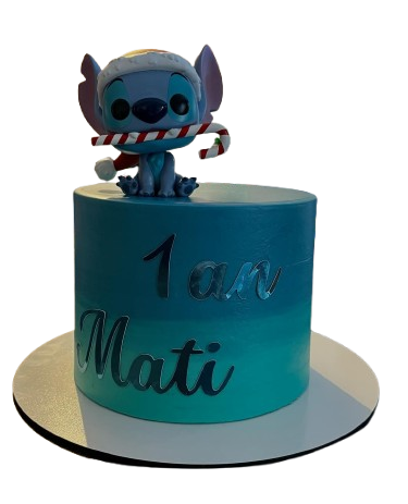 Gâteau nuances bleutées